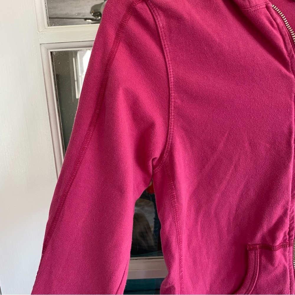 Hard Tail Zip Up Lightweight Hoodie Athletic Jacket Cotton Blend Small Pink - Picture 5 of 13